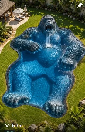 Gorilla-shaped Zero2Pool pool Reel screenshot