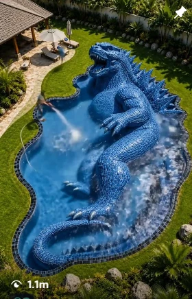 Dragon-shaped Zero2Pool pool Reel screenshot